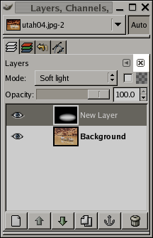 Ein Dialog im Dock mit hervorgehobener Schaltfläche Schließen